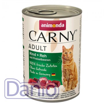 Влажный корм для кошек Animonda Carny Adult Beef+Venison with Co