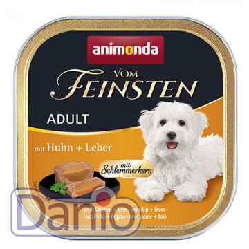 Влажный корм для собак Animonda Vom Feinsten Adult Chicken+liver