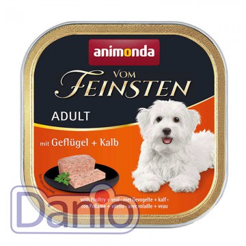Влажный корм для собак Animonda Vom Feinsten Adult Poultry+Veal 