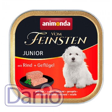 Влажный корм для собак Animonda Vom Feinsten Junior Beef+Poultry