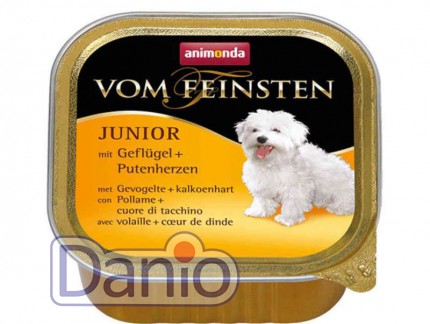 Влажный корм для собак Animonda Vom Feinsten Junior Poultry+Turk