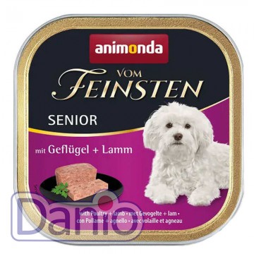 Влажный корм для собак Animonda Vom Feinsten Senior Poultry+Lamb