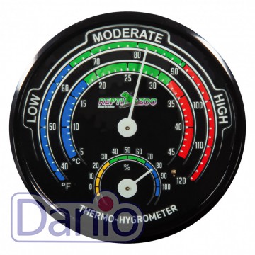 Гігрометр - аналоговий термометр Repti-Zoo Glowing Thermo/Hygr