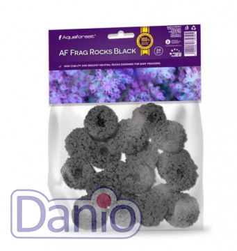 Плашки для посадки коралів Aquaforest Frag Rocks Black 24шт (73