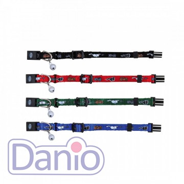 Ошейник для кошек Trixie с кошками нейлоновый 