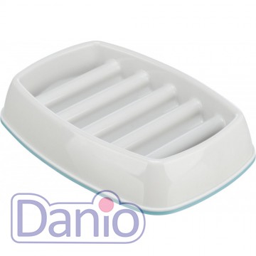 Миска Trixie Повільне годування для котів, 21х14 см, 250 мл (сір