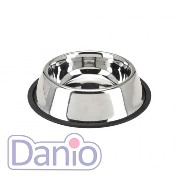 Миска SWI металева з гумовим обідком для собак, 1.4 л