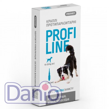Капли на холку для собак ProVET Profiline от внешних паразитов, 