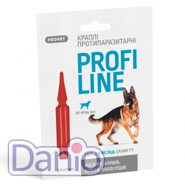Капли на холку для собак ProVET Profiline от внешних паразитов, 