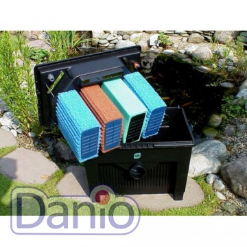 Проточный прудовый фильтр Oase BioSmart 16000, с УФ-лампой, для 