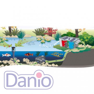 Проточный прудовый фильтр Oase BioSmart 18000, с УФ-лампой, для 