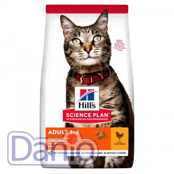 Корм для кошек Hill's SCIENCE PLAN Adult, с курицей, 15 кг