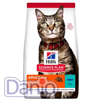 Корм для кошек Hill's SCIENCE PLAN Adult, с тунцом, 1,5 кг