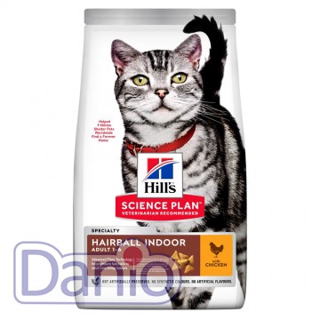 Корм для кошек Hill's SCIENCE PLAN Adult Hairball Indoor для выв