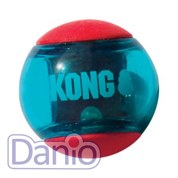 Игрушка для собак средних пород KONG Squeezz Action Ball L мяч-п