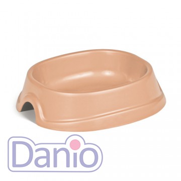 Миска пластиковая Природа Модерн №2 розово-бежевая, 600 мл