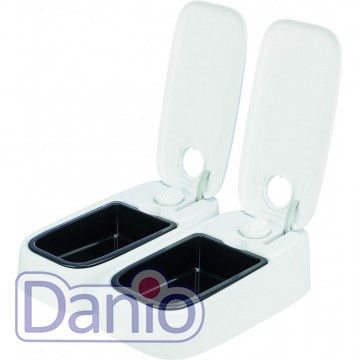 Автоматическая кормушка Trixie TX2 2х300 мл, 27х7х24 см, белая