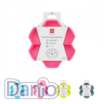 Collar (Украина) Миска для повільного годування Collar WAUDOG Silicone, 450 мл, рожевий - Картинка 1