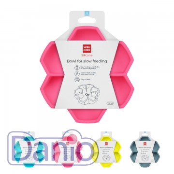 Collar (Украина) Миска для повільного годування Collar WAUDOG Silicone, 750 мл, рожевий - Картинка 1