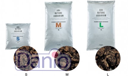 Питательная подложка ADA Power Sand Advance S 2 литра, для аквар