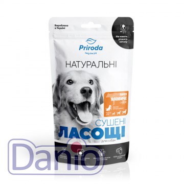 Лакомство для собак Природа Вымя сушеное, говядина, 100 г