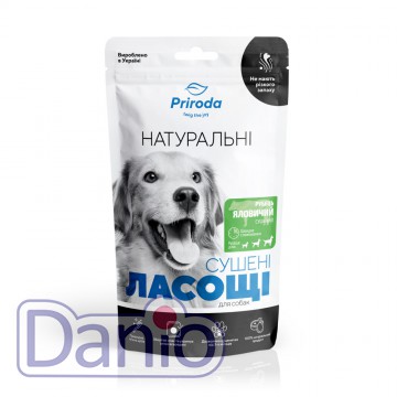 Лакомство для собак Priroda Рубец говяжий сушеный 