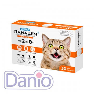 Collar Супериум Панацея, противопаразитарные таблетки для котов 2-8 кг - Картинка 1