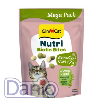 Витамины GimCat NUTRI BIOTIN BITES для кошек 425г для улучшения 