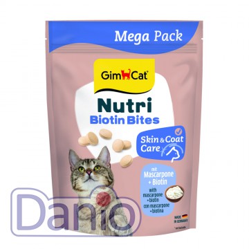 Витамины GimCat NUTRI BIOTIN BITES для кошек 425г для улучшения 
