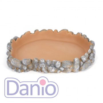 Поилка для рептилий Hobby Drinking bowl Pebbles L 25x21x4см