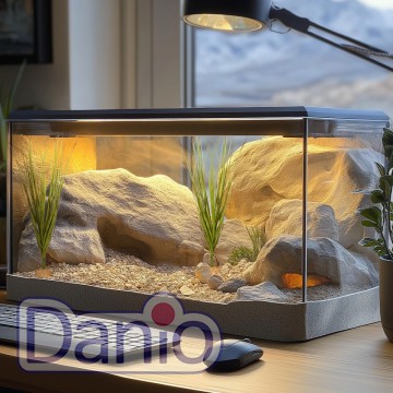 Искусственное растение, высокая трава Terrario 15x7x41см