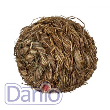 Игрушка Trixie для грызунов шар с колокольчиком из травы 10 см