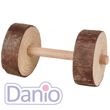 Игрушка для грызунов Trixie набор деревянных гантелей 2 шт, 4,5х
