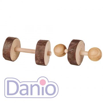 Игрушка для грызунов Trixie набор деревянных гантелей 2 шт, 4,5х
