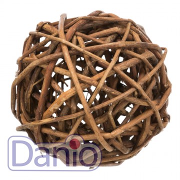 Игрушка для грызунов Trixie плетеный шар, 10 см