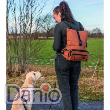 Сумка-рюкзак Trixie с поясным ремнем, пояс 55-130 см (рыжая)