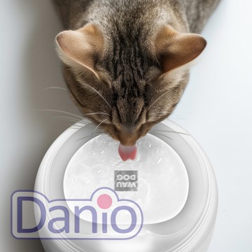 Collar (Украина) Фонтан-поїлка для котів та собак Collar WAUDOG з підсвічуванням 2,5 л, білий - Картинка 2