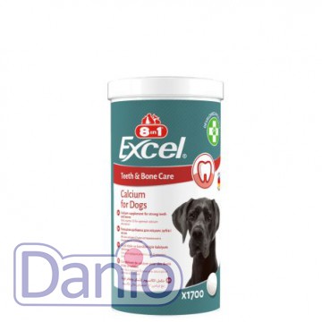Витамины для щенков и взрослых собак 8in1 Excel Calcium для зубо