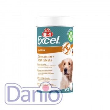 Витамины для щенков и взрослых собак 8in1 Excel Glucosamine + MS
