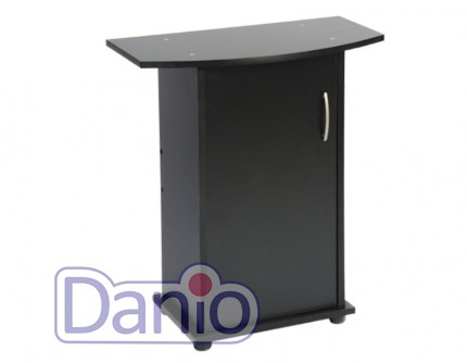 Аквариумная тумба ТМ Природа, овальная 50х30см, чёрная.