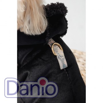 Дублёнка для собак мелких пород Pet Fashion Black, чёрная ХS 