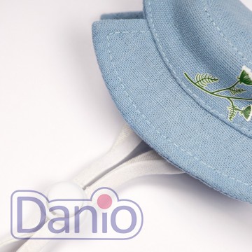 Панама для собак мелких пород Pet Fashion Blue, с цветочным прин