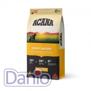 Сухой корм для щенков ACANA Puppy Recipe 17 кг, с курицей