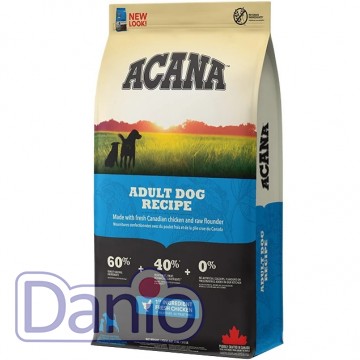 Сухой корм для собак всех пород ACANA Adult Dog Recipe 17 кг, с 