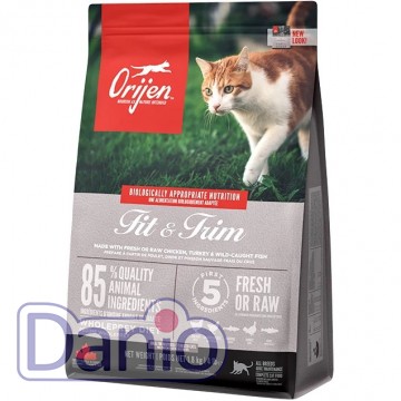 Сухой корм ORIJEN Fit & Trim Cat 1,8 кг, для кошек всех пород дл