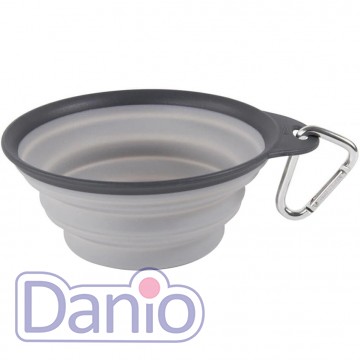Дорожная складная миска DEXAS Collapsible Travel Cup с карабином