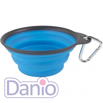 Дорожная складная миска DEXAS Collapsible Travel Cup с карабином
