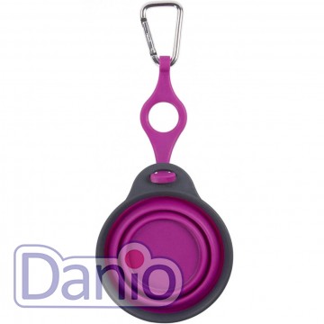 Дорожная складная миска DEXAS Travel Cup Bottle Holder & Carabin