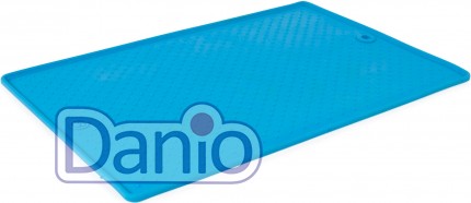 Dexas Килимок антиковзкий DEXAS Pet Bowl Grippmat Large, під миски для тварин, блакитний - Картинка 2