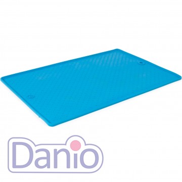 Dexas Килимок антиковзкий DEXAS Pet Bowl Grippmat SM, під миски для тварин, блакитний - Картинка 2